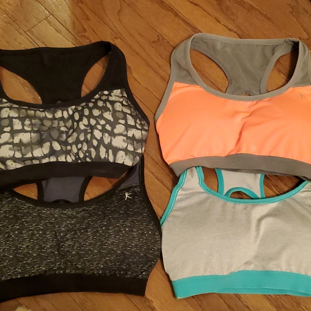 Set of 4 Danskin Now sports bras